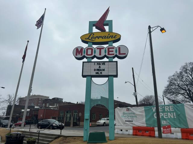sign for the Lorraine Motel