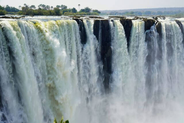 A massive waterfall